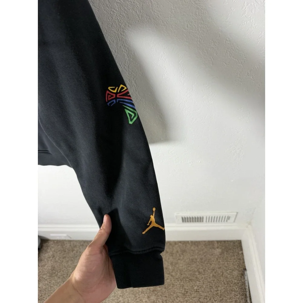 Basketball Africa League Sweatshirt Mens Small Black Nike Jordan Hoodie Pullover